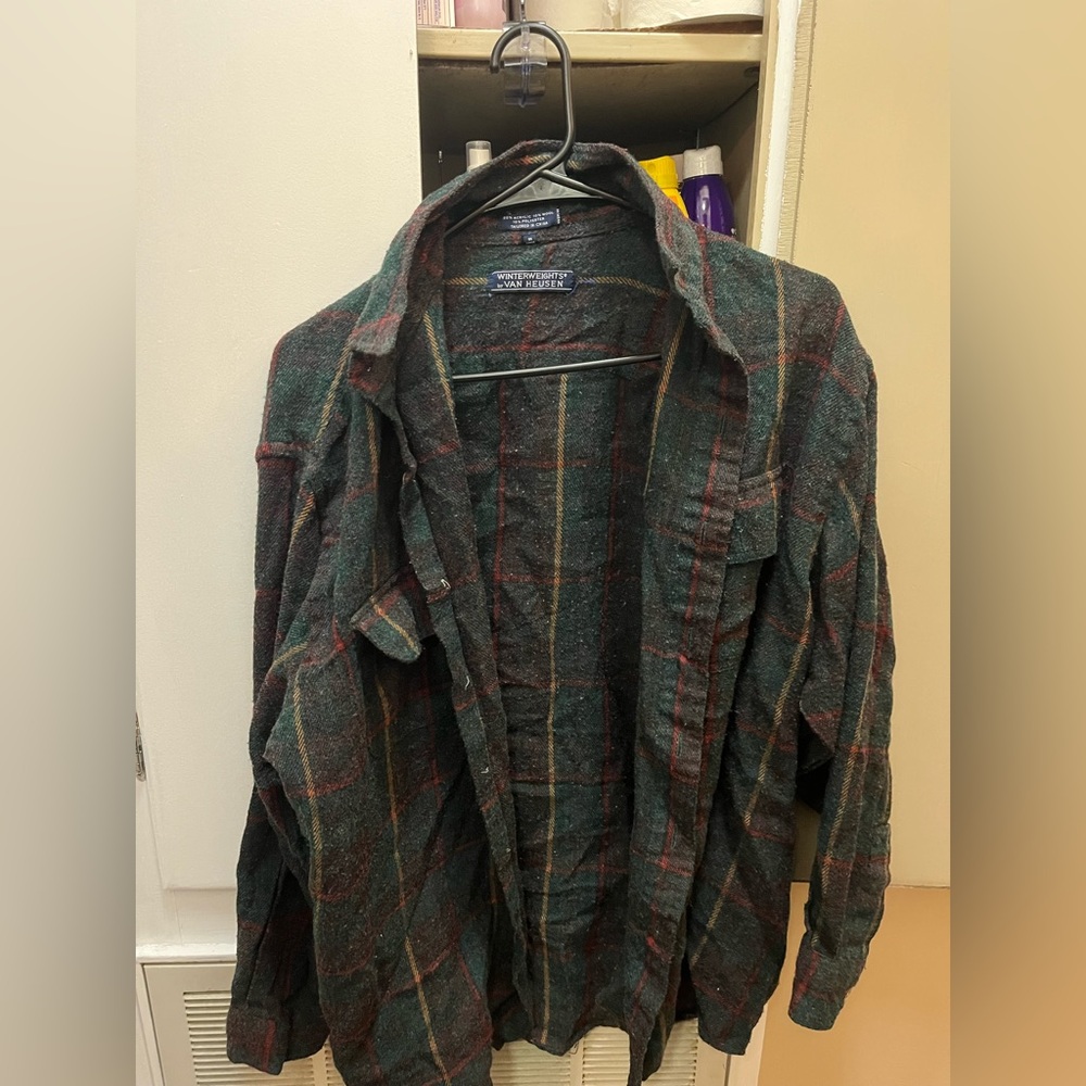 Van Heusen Winterweights Plaid button-down Flannel